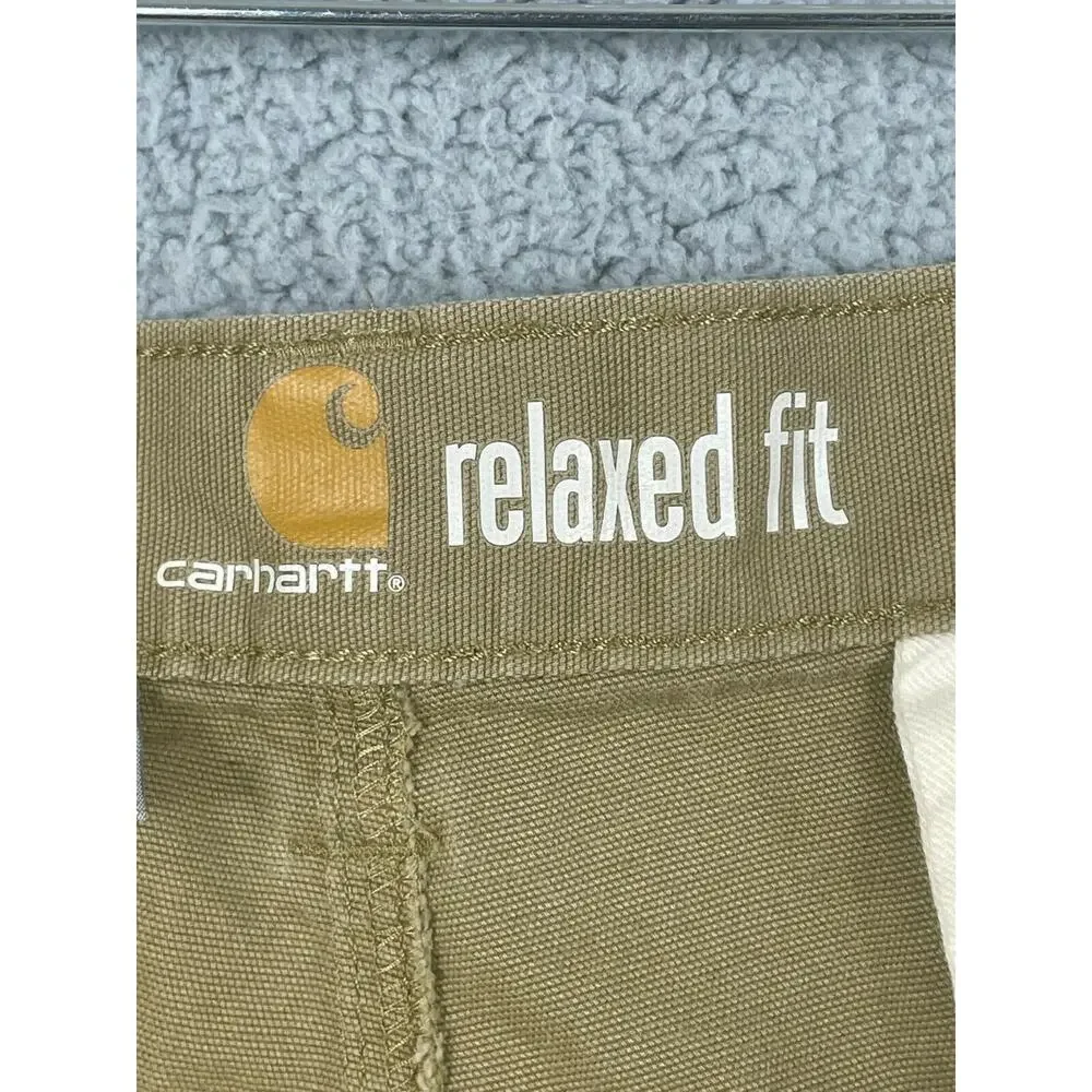 Carhartt Cargo Shorts Size 42 Men's Rugged Flex Relaxed Fit Tan Beige
